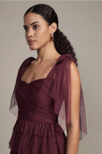 Load image into Gallery viewer, Plum Maxi Dress with Tie Detail
