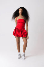 Load image into Gallery viewer, Red puffball dresss
