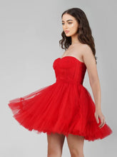 Load image into Gallery viewer, Amy Red Tulle Dress
