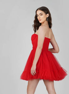 Amy Red Tulle Dress