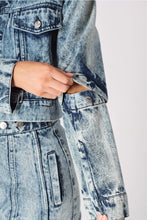 Load image into Gallery viewer, 3-in-1 Denim Dress Detachable Sleeve Jacket &amp; Skirt - Blue
