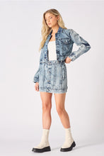 Load image into Gallery viewer, 3-in-1 Denim Dress Detachable Sleeve Jacket &amp; Skirt - Blue
