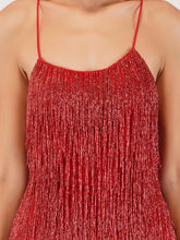 Load image into Gallery viewer, Molly Red Tassel Dress
