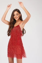 Load image into Gallery viewer, Molly Red Tassel Dress
