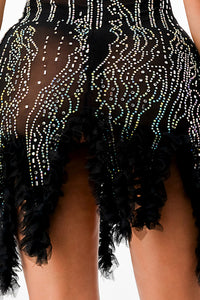 Kendals Feather Crystal Dress
