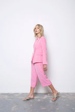 Load image into Gallery viewer, Pink wide leg cropped pants.
