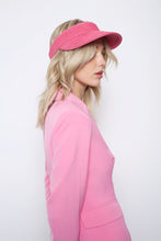 Load image into Gallery viewer, Pink wide leg cropped pants.
