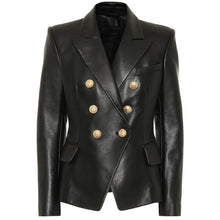 Load image into Gallery viewer, Genuine Leather Elegant Blazer
