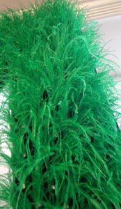 Designer Style Puffy Feather Jeans