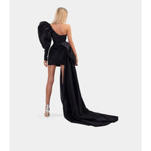 Load image into Gallery viewer, High End Black Mini Evening Dress
