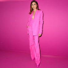 Load image into Gallery viewer, Floral Embellished Blazer Two Piece Suit
