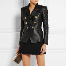 Load image into Gallery viewer, Genuine Leather Elegant Blazer
