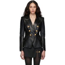 Load image into Gallery viewer, Genuine Leather Elegant Blazer
