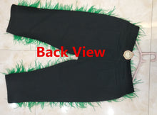 Load image into Gallery viewer, Designer Style Puffy Feather Jeans
