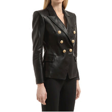 Load image into Gallery viewer, Genuine Leather Elegant Blazer
