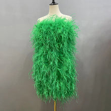 Load image into Gallery viewer, Elegant Feather Mini Cocktail Dress
