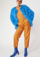 Load image into Gallery viewer, Candy Blue Fur Coat
