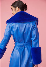 Load image into Gallery viewer, Fur Lapel Trench Coat
