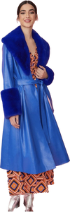Fur Lapel Trench Coat