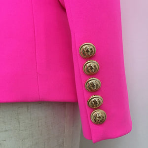 Lions Button Military Style Blazer