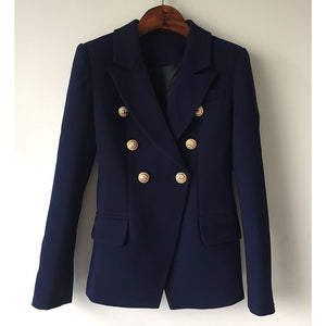 Lions Button Military Style Blazer