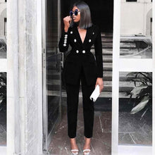 Load image into Gallery viewer, Velvet Stretch Two Piece Suit
