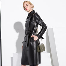 Load image into Gallery viewer, Anabella&#39;s Leather Trench Coat
