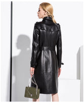 Load image into Gallery viewer, Anabella&#39;s Leather Trench Coat
