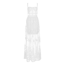 Load image into Gallery viewer, Lace Sleeveless Hollow- Out Evening  Dress
