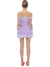 Load image into Gallery viewer, Mini Ostrich Feathers Candy Colour Cocktail Gown
